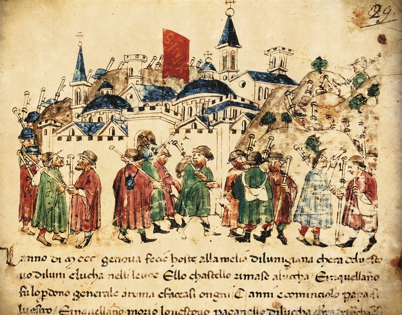 Pellegrini a Roma durante il Giubileo del 1300