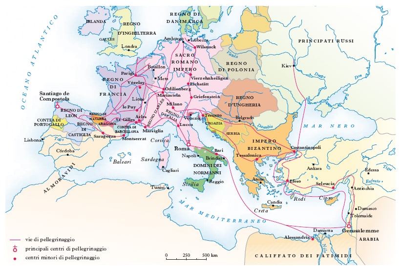 Le principali mete di pellegrinaggio in Europa